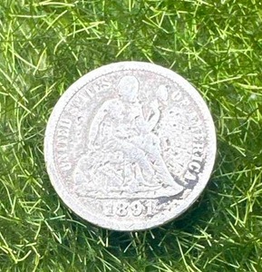 1891 Seated Liberty Dime