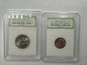 Lot of 2 Uncirculated Coins