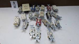 lot 8 image: Miscellaneous Number Of  Light Switches, Etc.