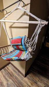lot 25 image: One Piece Outdoor Hammock Chair- Leisure Swing Hanging Chair