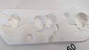 lot 60 image: Scioto S -1738 -Angel Faces Plaster Mold Ceramic Porcelain Slip Casting