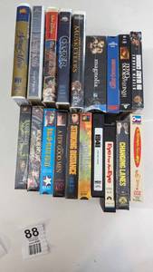 lot 88 image: Nine Miscellaneous VHS Movies To Enjoy