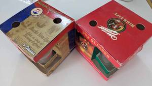 lot 115 image: Pepsi 4 Classic Glasses-Miller High Life 4-16 OZ Pub Glasses