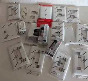 lot 136 image: Legrand Commercial 20 AMP Toggle Switch-Light Switch Plates-Outlet Plates-White Or Ivory