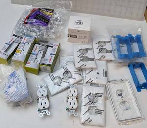 lot 141 image: Lot Filled With Many Electrical Items-20 Amp Legrand Commercial Switch