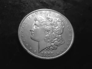 1878 Morgan Silver Dollar 8 Tailfeathers