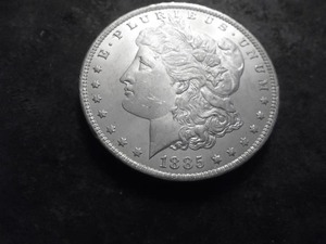 1885 O Morgan Silver Dollar