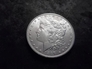 1887 O Morgan Silver Dollar