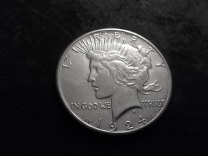 1924 S Peace Silver Dollar