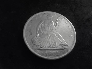 1861 O Seated Liberty Half Dollar