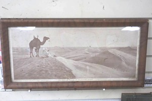 lot 220 image: Vintage Picture The Hour of Prayer in The Sahara Desert