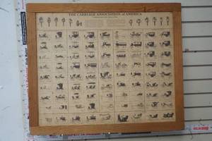 lot 238 image: Vintage Framed The Carriage Association of America