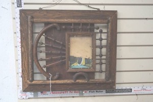 lot 239 image: Vintage folding Wood Art