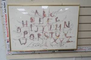 lot 243 image: 1980s Vintage Alphabet Monkeys By Susan