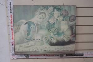 lot 250 image: Vintage Kittens On Canvas by HC Plum