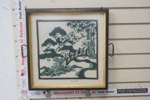 lot 254 image: Vintage Needle Point Tray