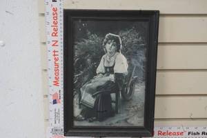 lot 263 image: Framed Picture Resting  Perrault