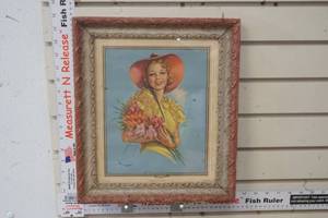 lot 264 image: Vintage wood framed picture A Breath of Spring by Jules Erbit