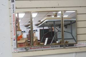 lot 267 image: Vintage Framed Fold out Mirror