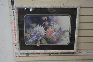 lot 269 image: 1960 Home Interiors framed Matted watercolor by Patricia Abraham