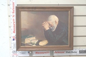 lot 277 image: Vintage Wooden Frame Picture of Grace