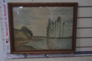 lot 280 image: Vintage Homer Dodge Martin Harp of the Winds Framed
