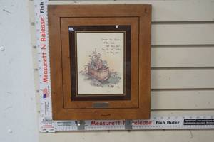 lot 291 image: Vintage Joni Erickson Tada Framed  print Picnic Flowers