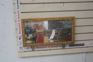 lot 302 image: Vintage Framed Mirror