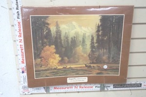 lot 304 image: Vintage Print a walk in any woods can sing your heart alive
