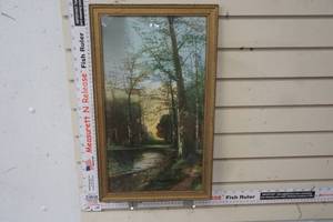 lot 308 image: Vintage Miguel Piedro Tranquility framed art