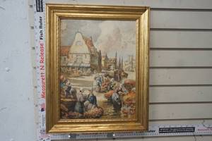 lot 310 image: Van Vreeland Antique Garden Dutch Flower Market Seller