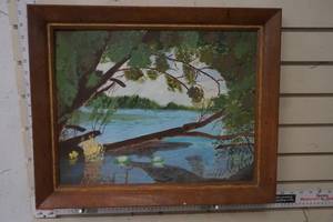 lot 322 image: Vintage Local Artist Menze 1940s Painting