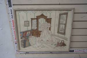 lot 327 image: Vintage Something old, Something Cross Stitch Chart Paula