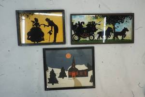 lot 343 image: Variety vintage Silhouette Pictures