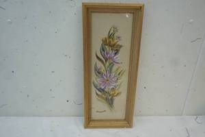 lot 345 image: Vintage Framed Flower