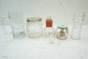 lot 70 image: Variety of Glass Containers