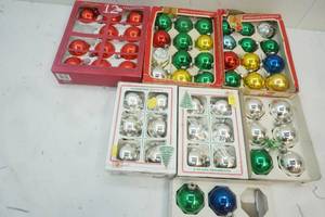 lot 91 image: Variety of Glass Christmas Ornaments