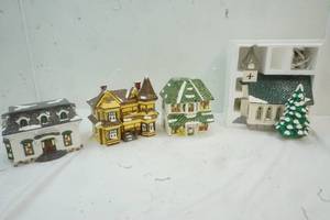 lot 127 image: The Original Snow Village Hand Painted