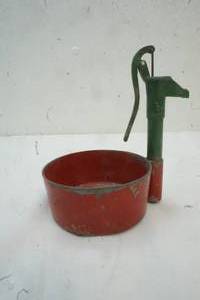 lot 144 image: vintage cast iron pump