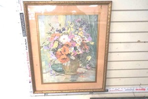 lot 167 image: A. Gasteiger Flower Print