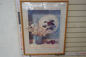 lot 178 image: Framed Picture of Ducks and Cattails