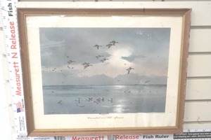 lot 198 image: 1952 Peter Scott Canvas Back On a Still Afternoon