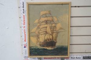 lot 205 image: Vintage 1936 Under Full Sail by Daniel Sherrin