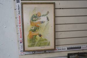 lot 210 image: Framed Green Pay Picture