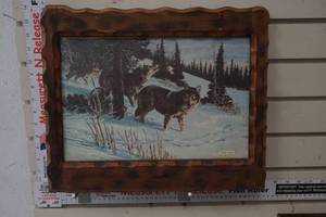 lot 214 image: Framed Art Timberwolves