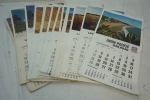 lot 367 image: Union Pacific Railroad calendars