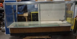 lot 385 image: glass display cabinet