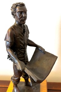 lot 65 image: Papermaker Sculpture by Ray Wallenhofer