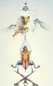 lot 89 image: Mother Earth Spirituality Framed Print by Marie Buchfink