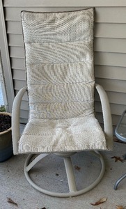 lot 101 image: Two Patio Chairs with Table